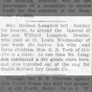 Willard Longdon funeral