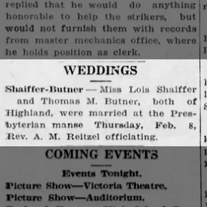 wed notice-Hiawatha Daily World-Hiawatha KS-feb 10 1923-pg 1