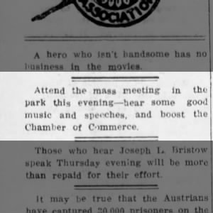 CofC holds park meeting, 6/19/1918