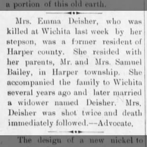Emma Bailey Deisher shot and killed by stepson