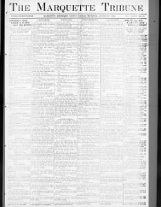The Marquette Tribune - Thursday August 1924 - Arthur Patrick