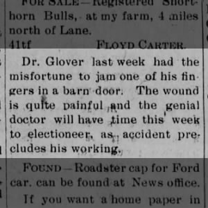 Glover, Dr. 1923 03 30 p8