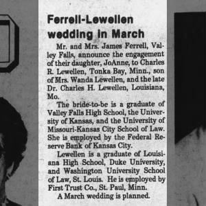 Marriage of  / Lewellen