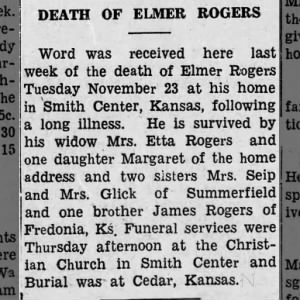 Obituary for ELMER ROGERS