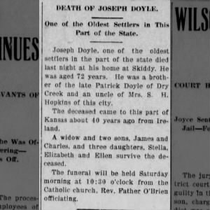Obituary for JOSEPH DOYLE