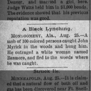 A Black Lynching