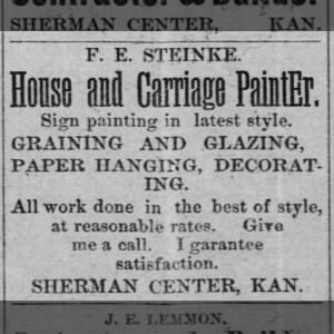 Advertisement.  He was a Painter