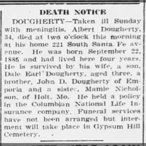 Albert Daugherty Death