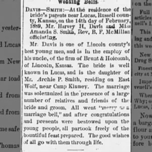 Marriage of Duvis / Smith