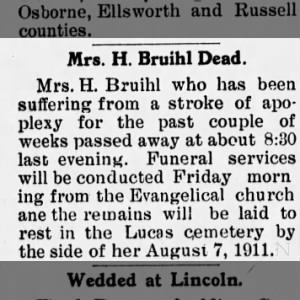 Obituary for H. Bruihl
