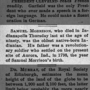 Obituary for Samuel Morrison