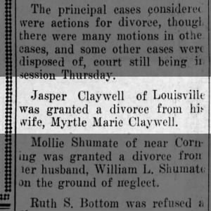 Divorce from Myrtle