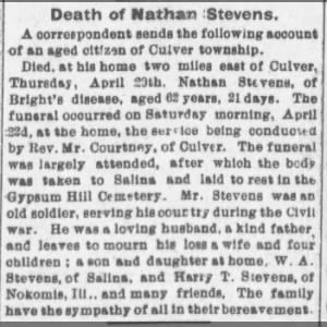 Obituary for Nathan Stevens