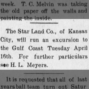 The Wilsey Warbler Wilsey, Kansas · Thursday, April 11, 1912 Excursion