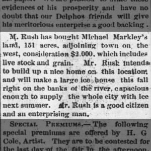 Rush Buys Michael Markley’s Land