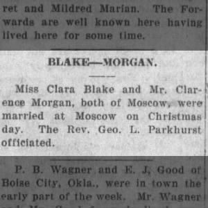 Marriage of Blake / Morgan