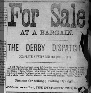 Dispatch for sale May 1890