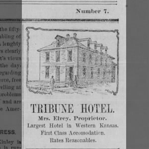 TRIBUNE HOTEL Dec 1894