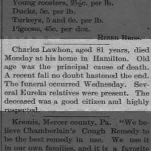 Obituary for Charles Lawhon