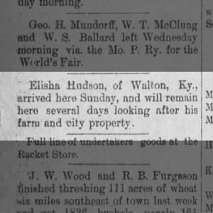 Elisha Hudson Farm and City Property
