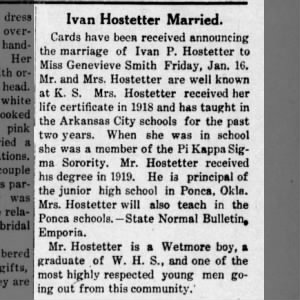 Marriage of Hostetter / Smith