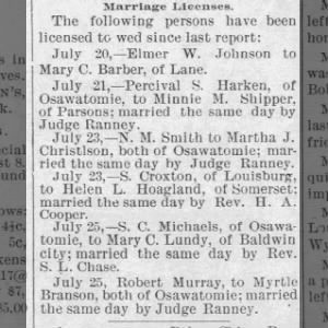 Marriage of Johnson / Barber