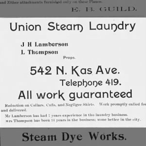 Laundry Business Ad