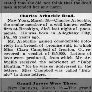 Obituary for Charles Arbuckle