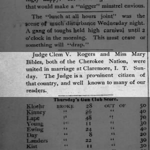 Marriage of Rogers / Bibles