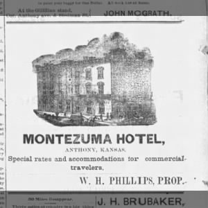 WH Phillips Proprietor Montezuma Hotel, Anthony