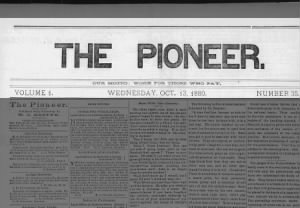 The Pioneer.  "Work for those who pay"
