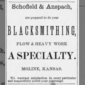 Partnership with Scholfield (blacksmiths)