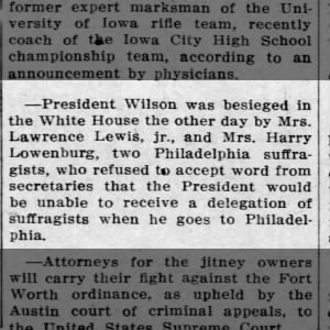 5.13.1915 Milan News Lewis besieges Wilson