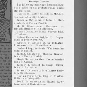 Marriage of Barton / McClellan