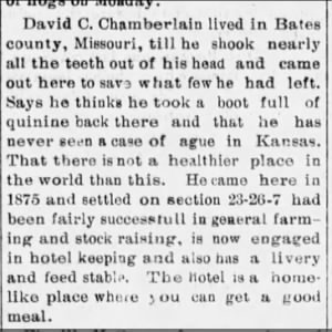 David C. Chamberlain 1900