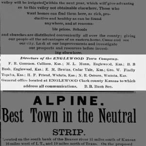 The Englewood Enterprise (Englewood, Kansas0 31 Aug 1888 Fri page 2