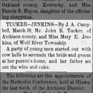 Tucker Jenkins Marriage