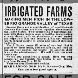 Logan County News Winona, Kansas · Thursday, March 14, 1912 Irrigated Farms