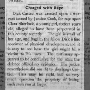 Dick Casteel charged with rape