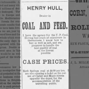 Henry Hull Coal Dealer