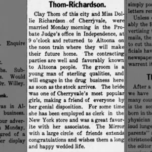 Thom-Richardson 1903