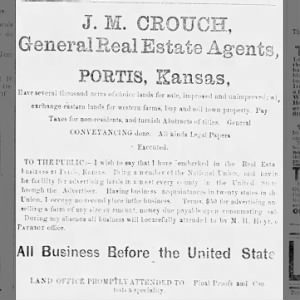 J.M. Crouch advertisement
