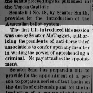 Bill in the Senate