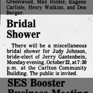 Bridal Shower Johnson / Gantenbein
