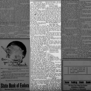 James H. Pipes obit, Eudora Wkly News, 22 Jun 1922