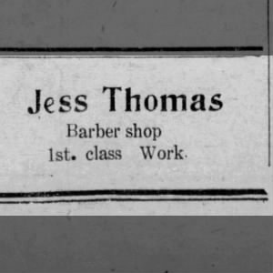 Jess Thomas Barber ad