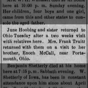 June Hoobing and sister visit Williamsburg
