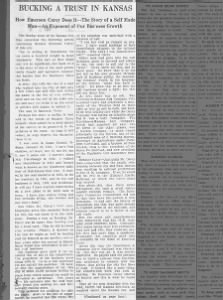 Emerson Carey Article  The Hutchinson Wholesaler June 26, 1909 