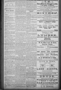 Veteran Sentinel Johnson City Kansas May 7 1886