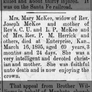 Obituary for Mary Beauchamp McKee